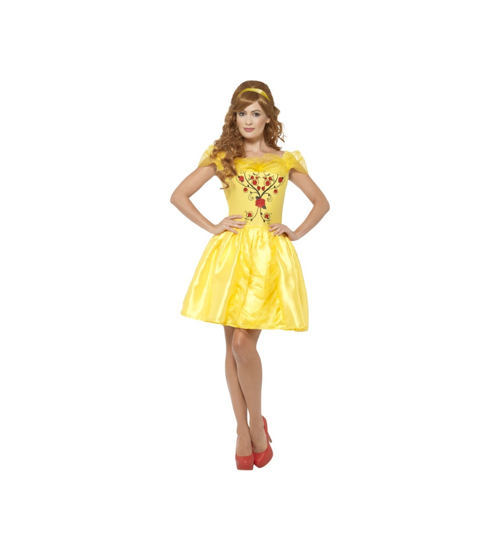 Dámský kostým - kráska ve žlutém