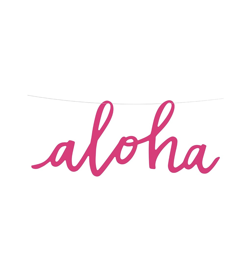Girlanda s nápisem Aloha