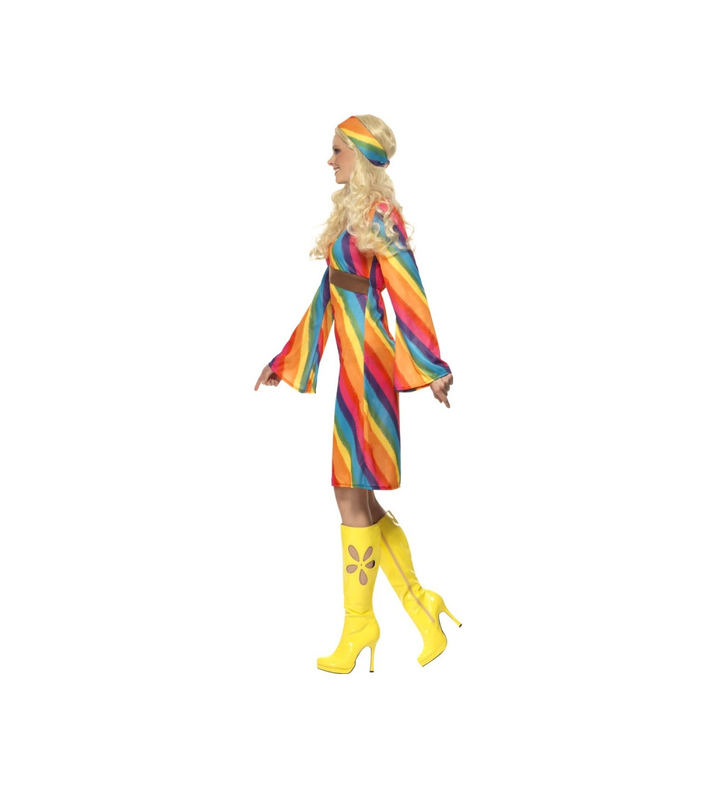 Dámský hippie kostým - duhové šaty II.