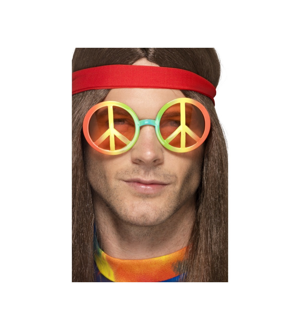 Duhové hippie brýle
