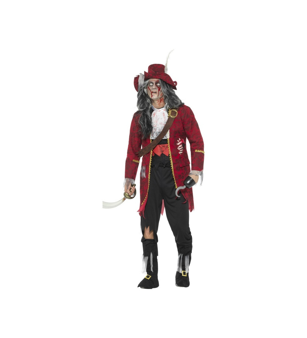 Kostým - zombie pirát kapitán