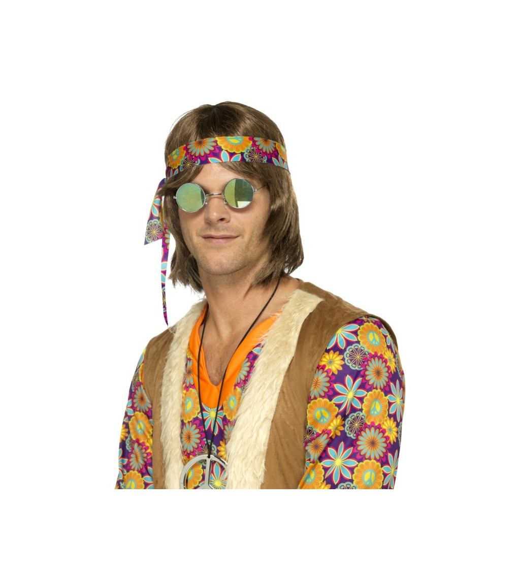 Hippie brýle - modrozelené