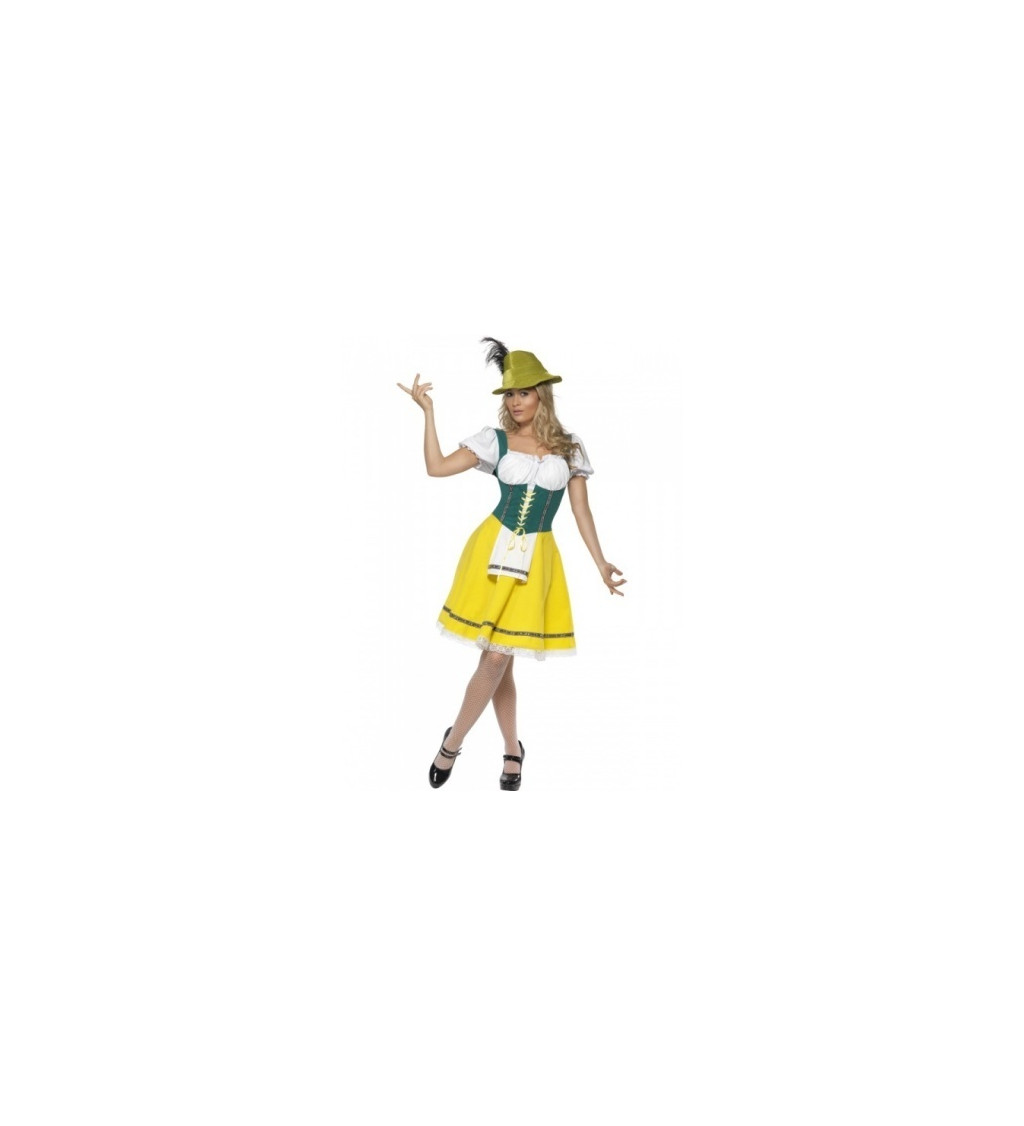Dámský Oktoberfest kostým - žlutý