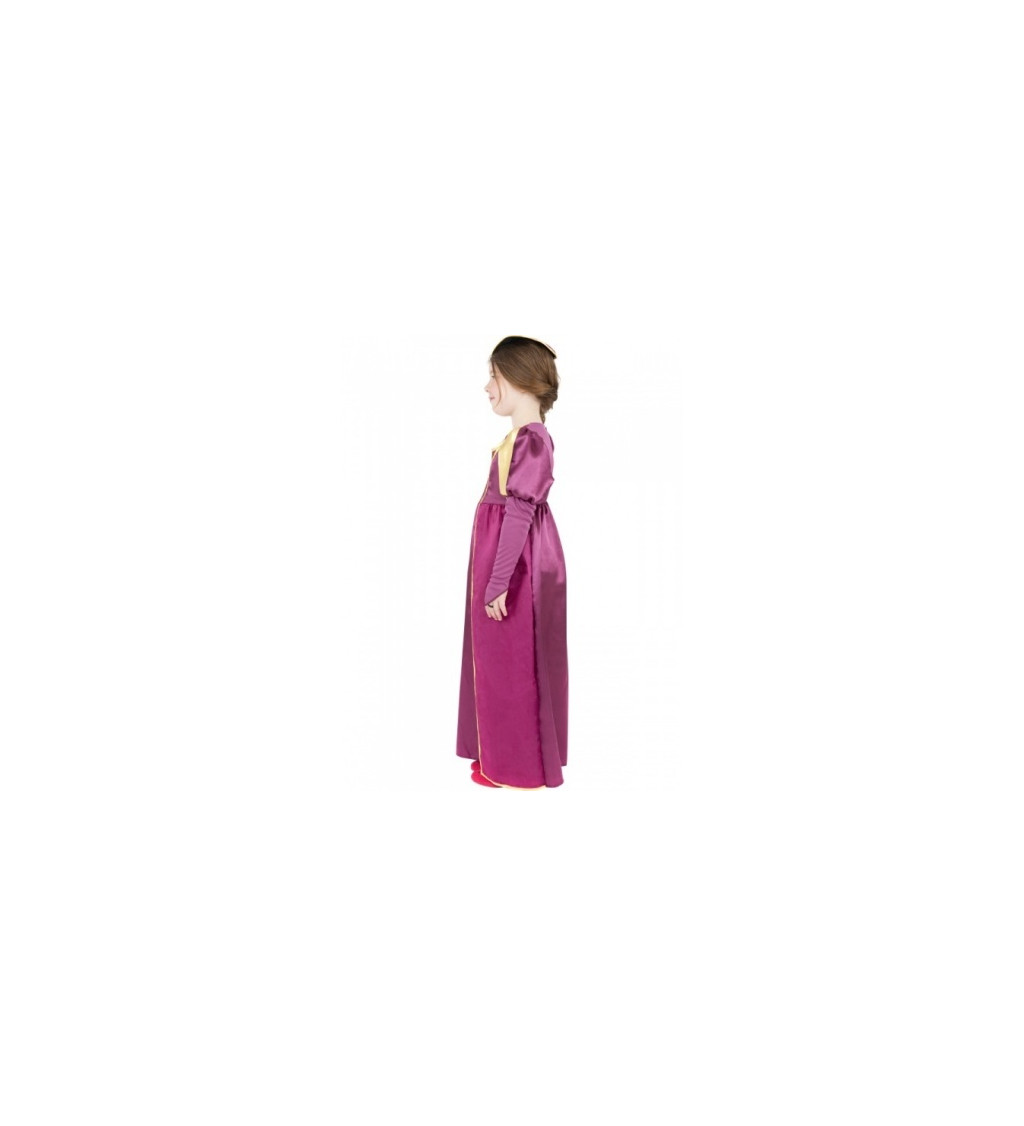 Dětský kostým Princezna - tmavě růžová