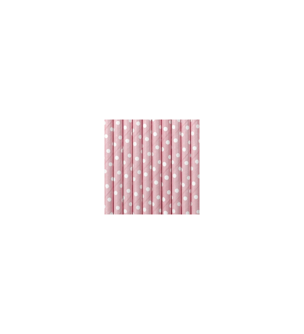 Brčka - pink puntíky