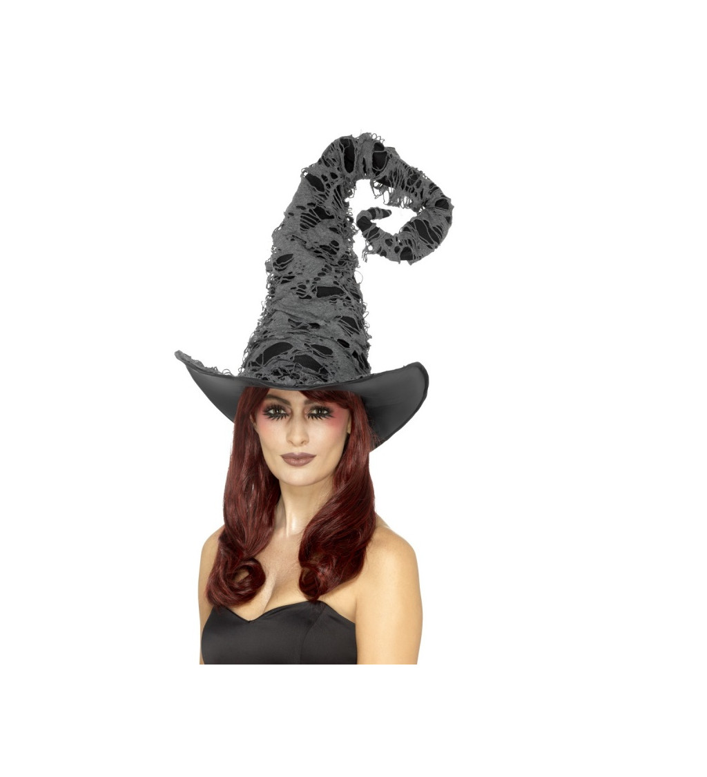 Šedo-černý klobouk pro čaroděje