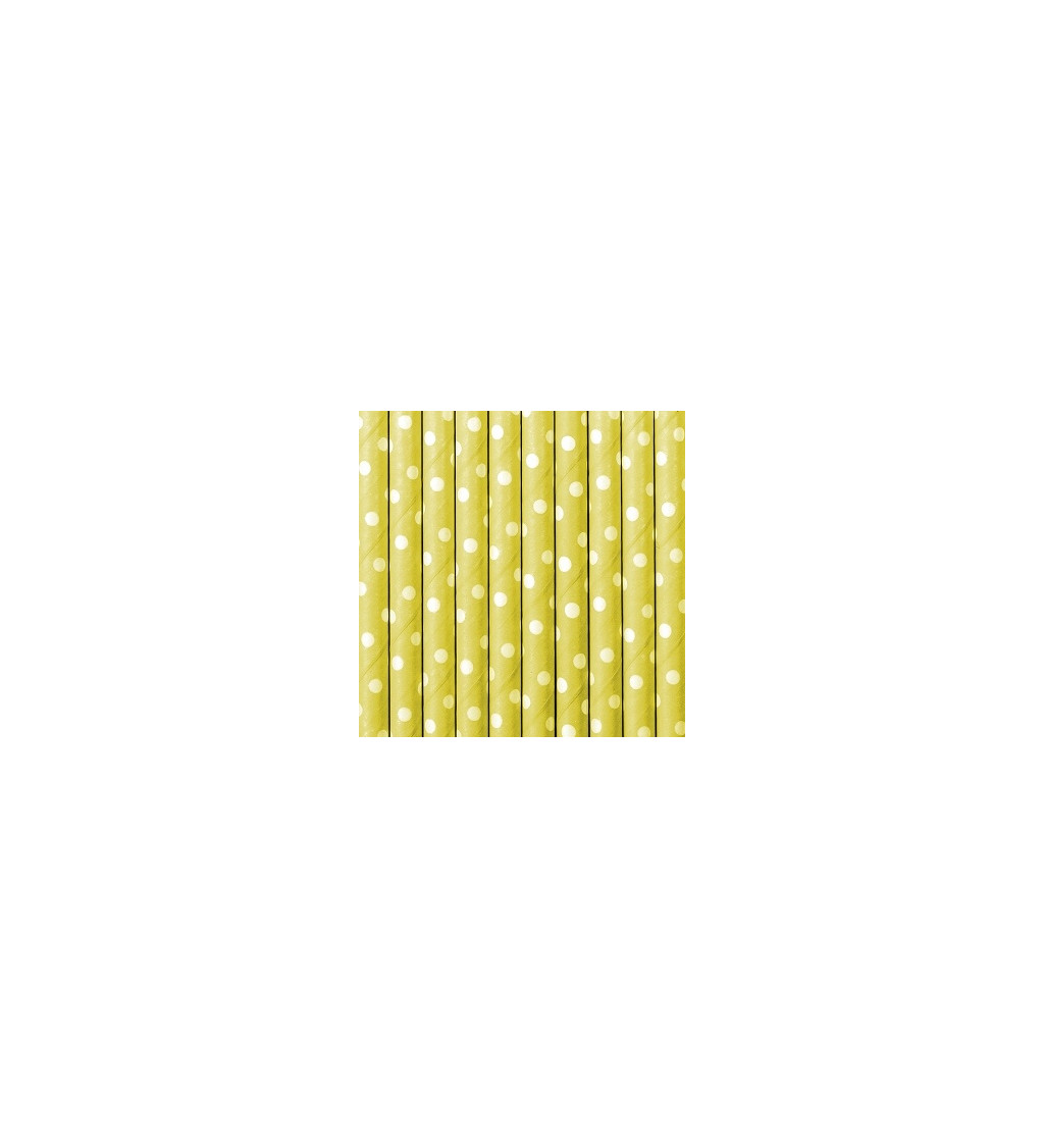 Brčka - žlutá puntíkatá