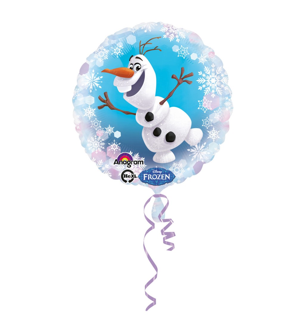Fóliový balónek kulatý (Olaf)