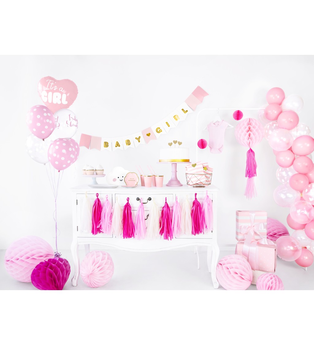 Světle růžové cupcake košíčky