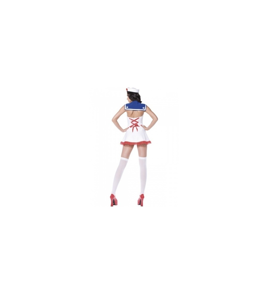 Dámský kostým - Sexy námořnice bílé šaty