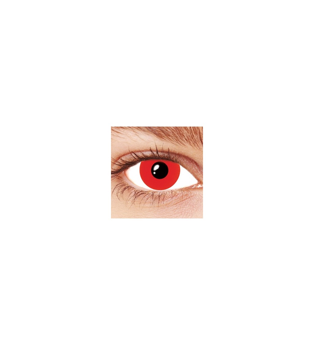 Nedioptrické kontaktní čočky - červené