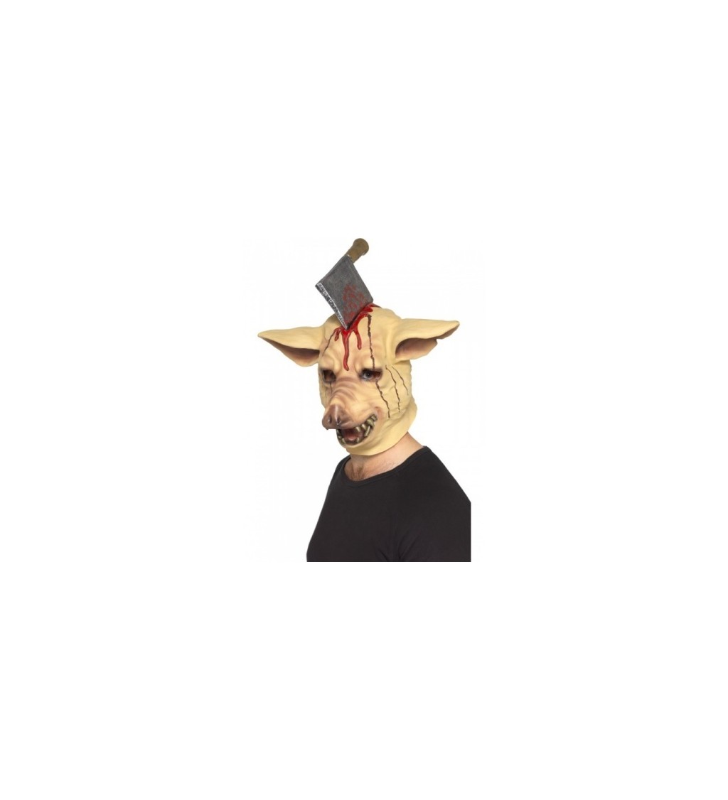 Prasečí maska se sekyrou