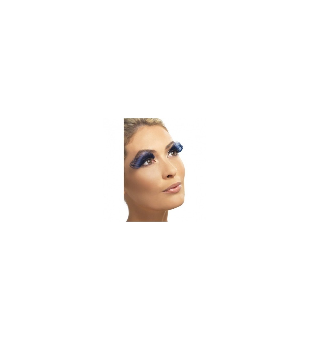 Nalepovací řasy: modré dlouhé