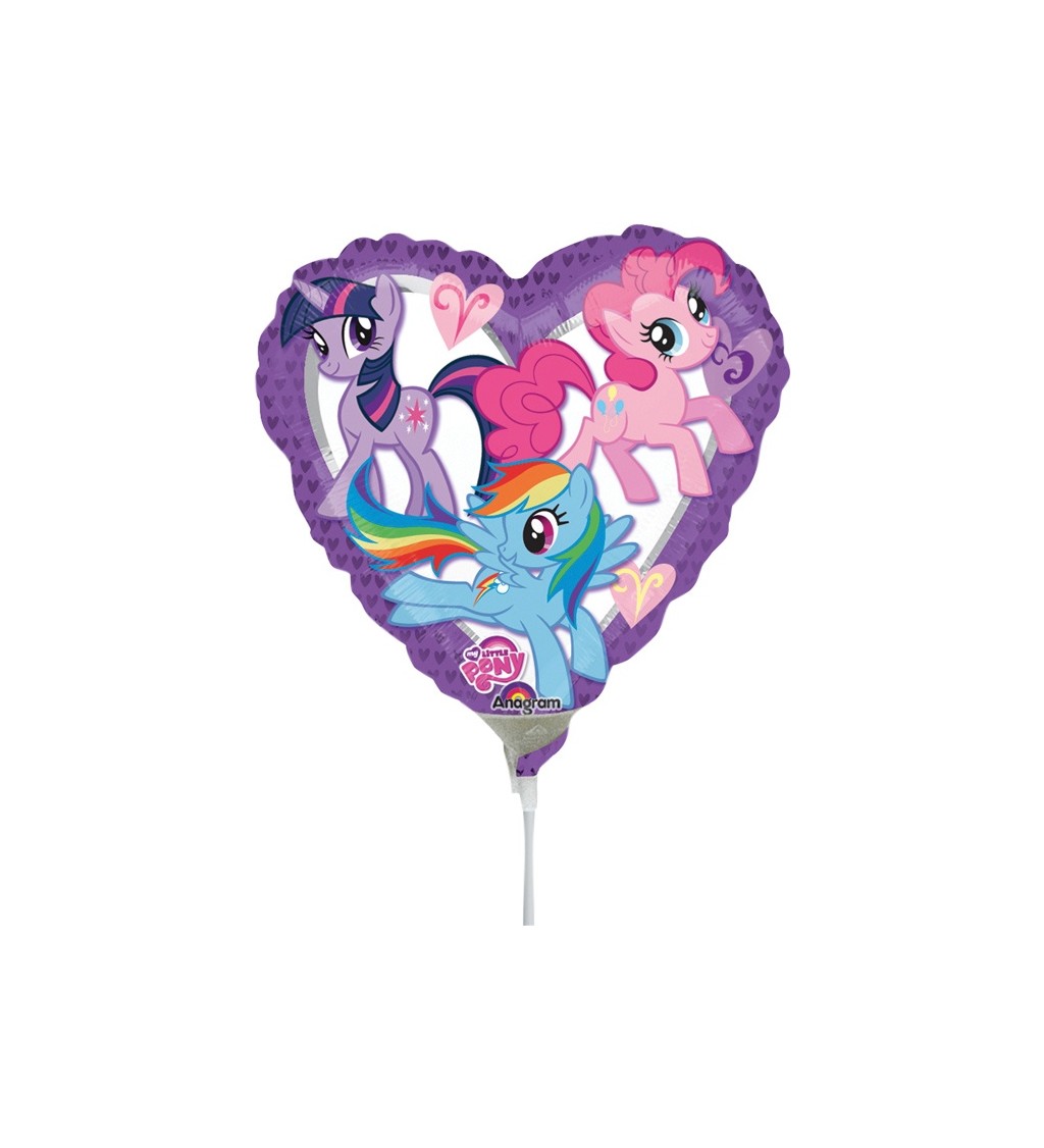 Fóliový balónek My little pony - srdce