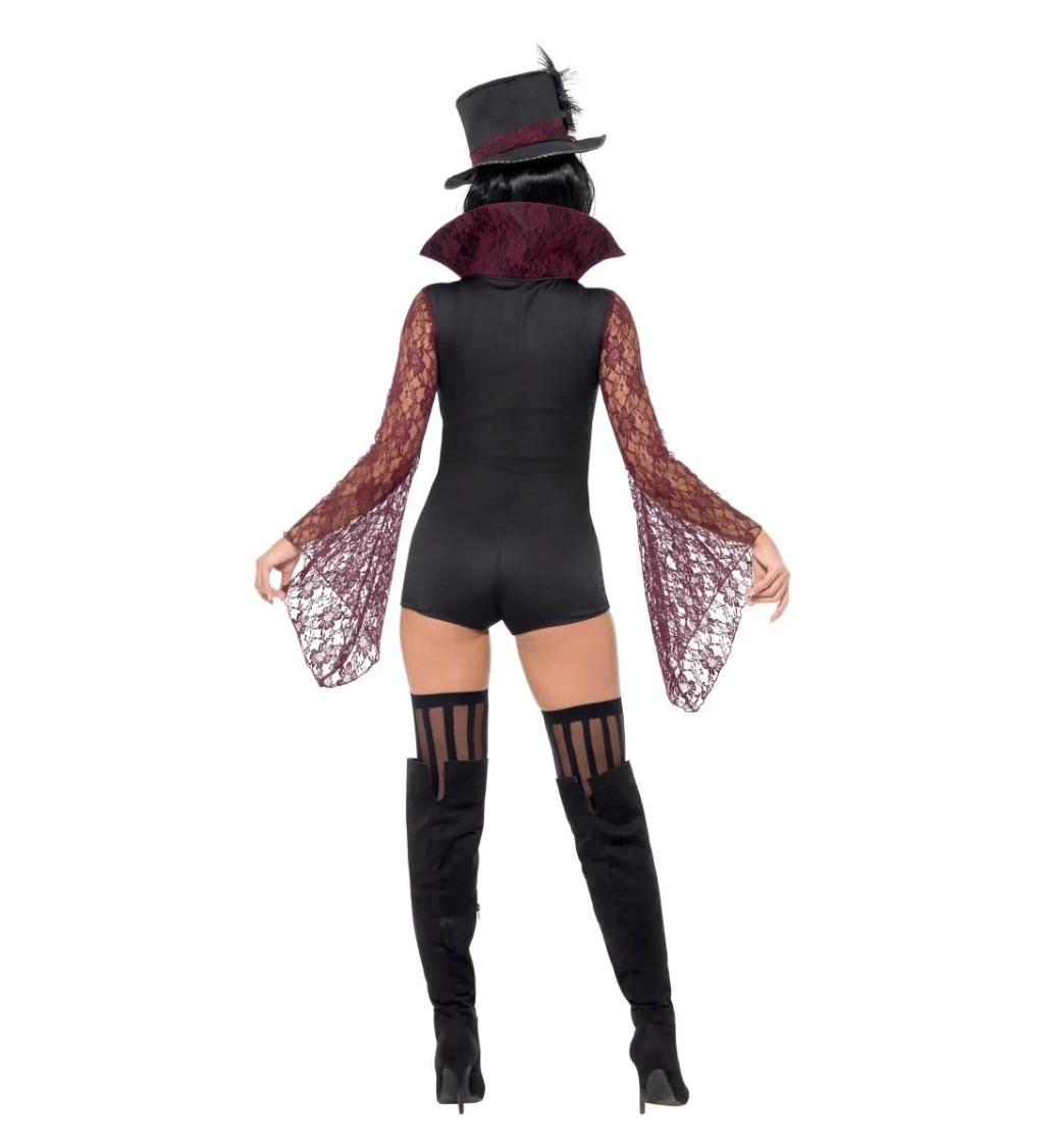 Kostým - Sexy vampírka s kloboukem