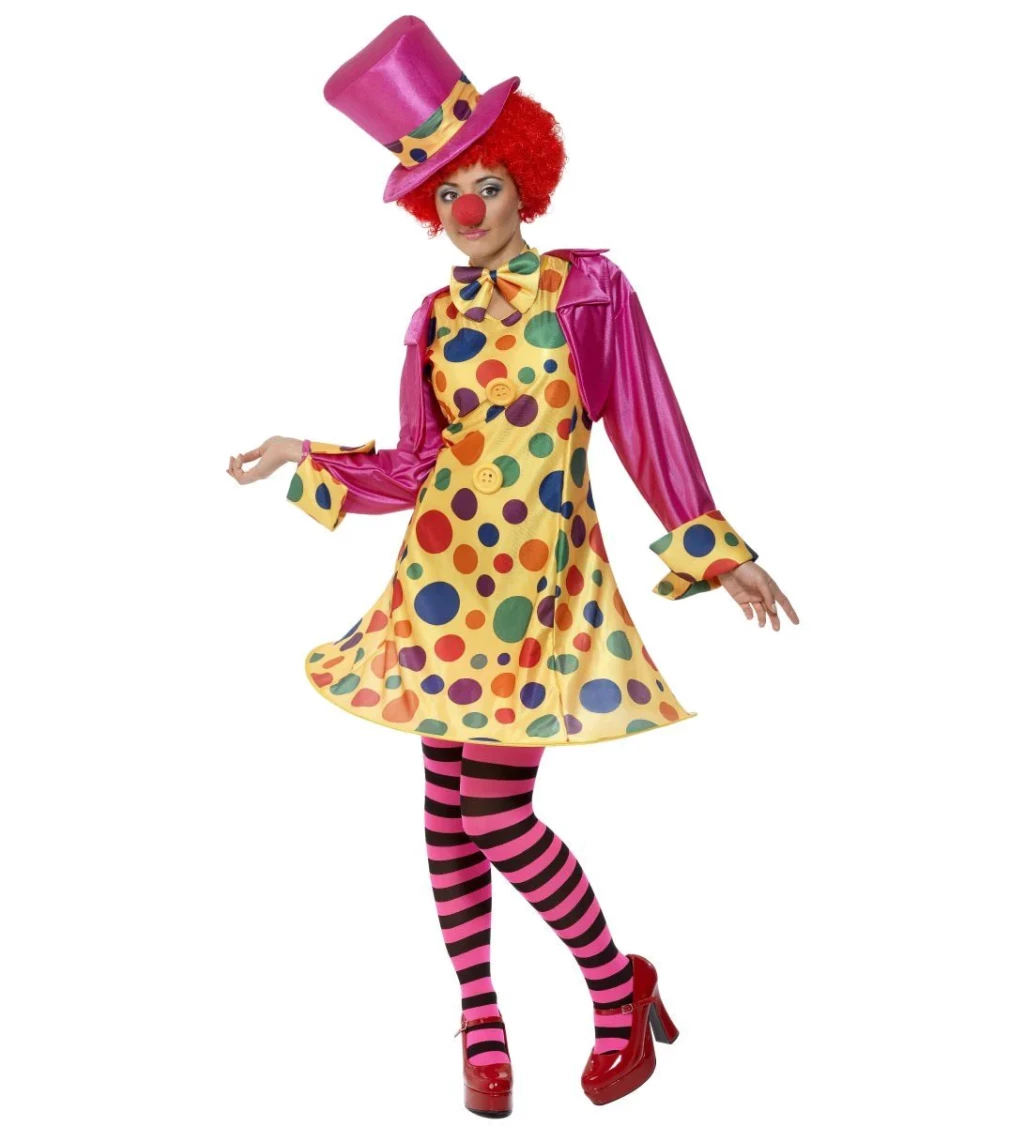 Dámský kostým - veselá klaunice