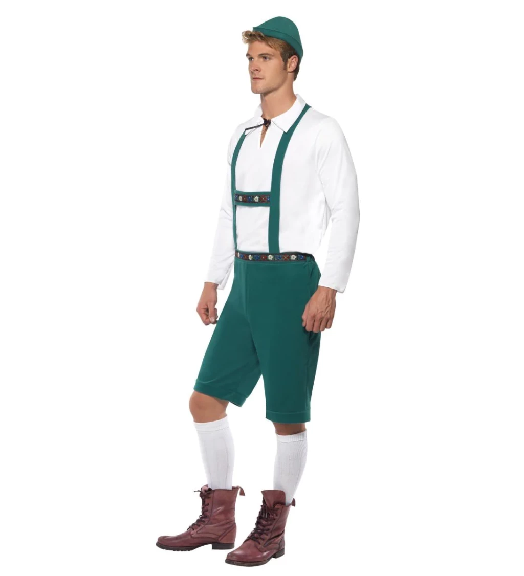 Kostým na Oktoberfest zelený - pánský