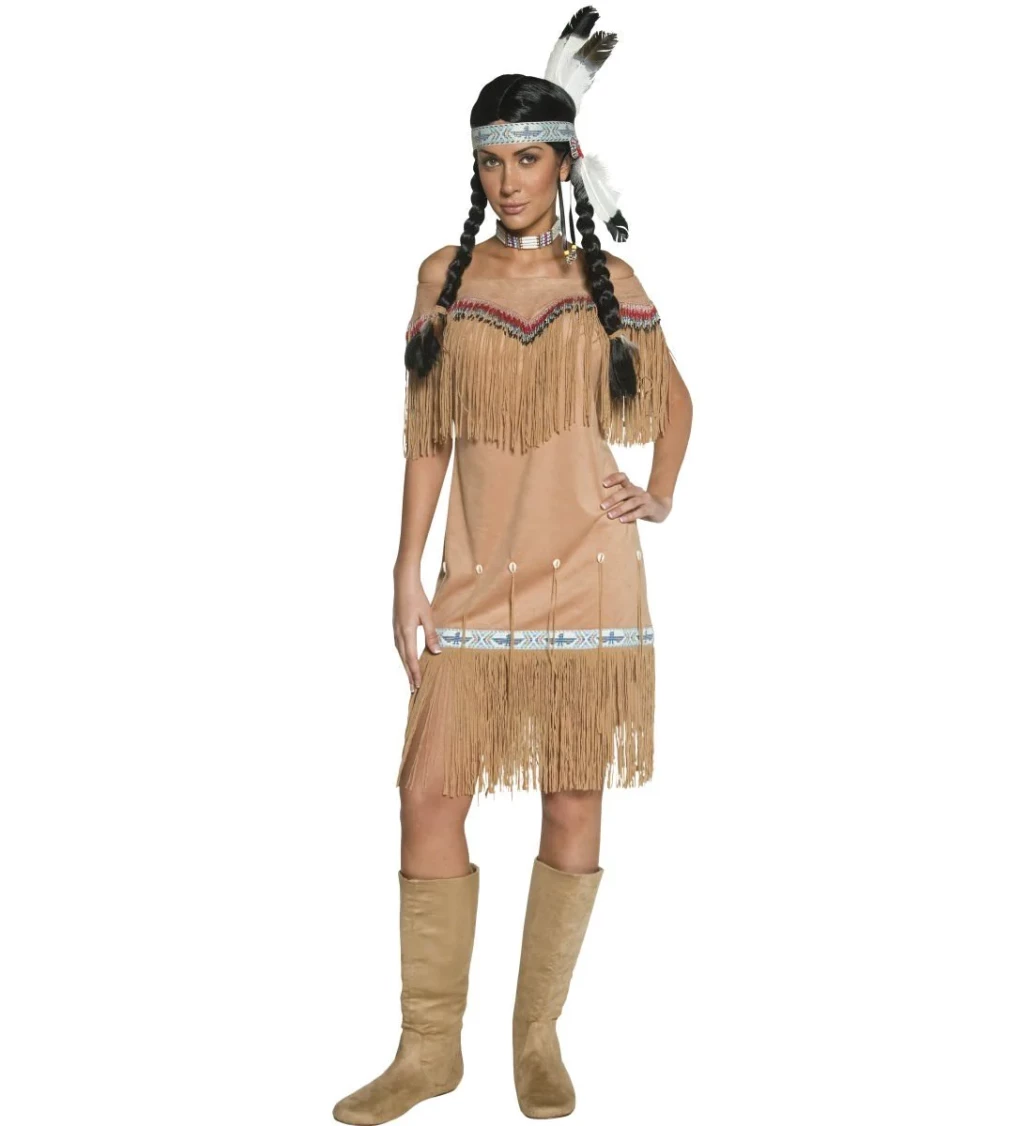 Dámský kostým - Indiánka deluxe