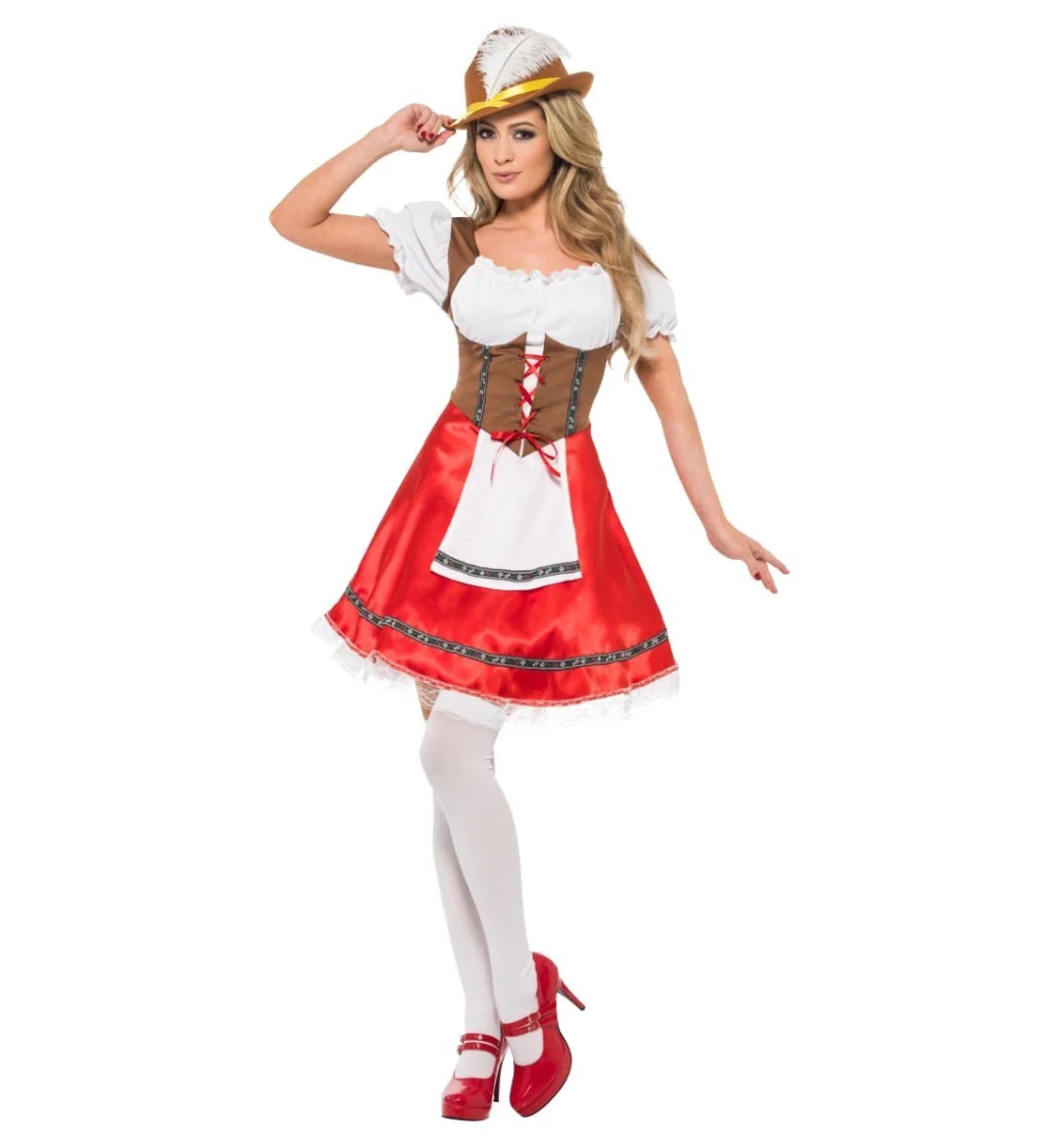 Dámský Oktoberfest kostým - červený
