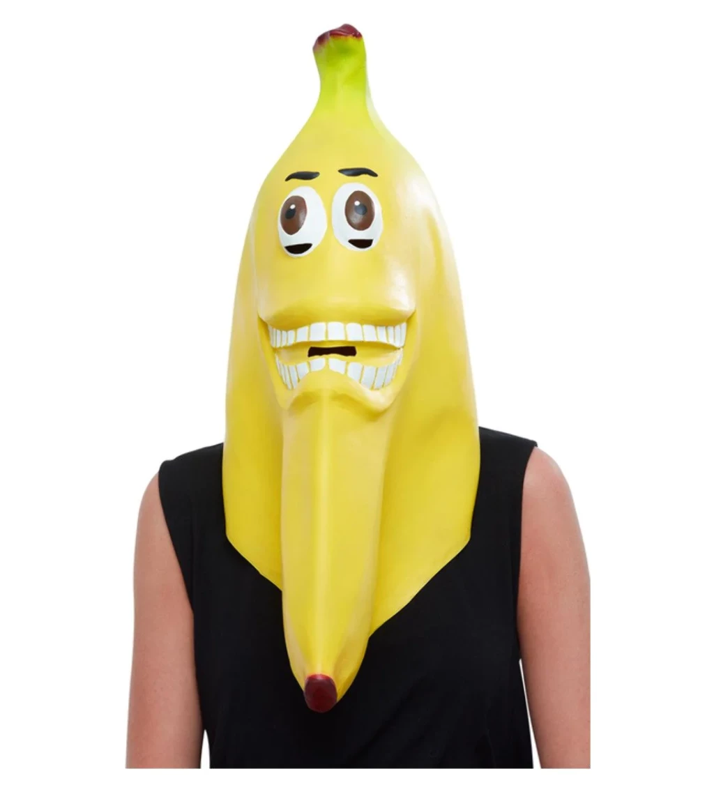 Latexová maska - vtipný banán