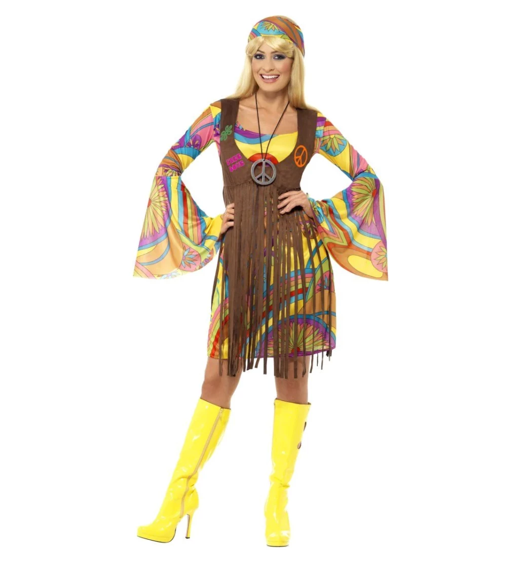 Dámský hippie kostým - vestička II