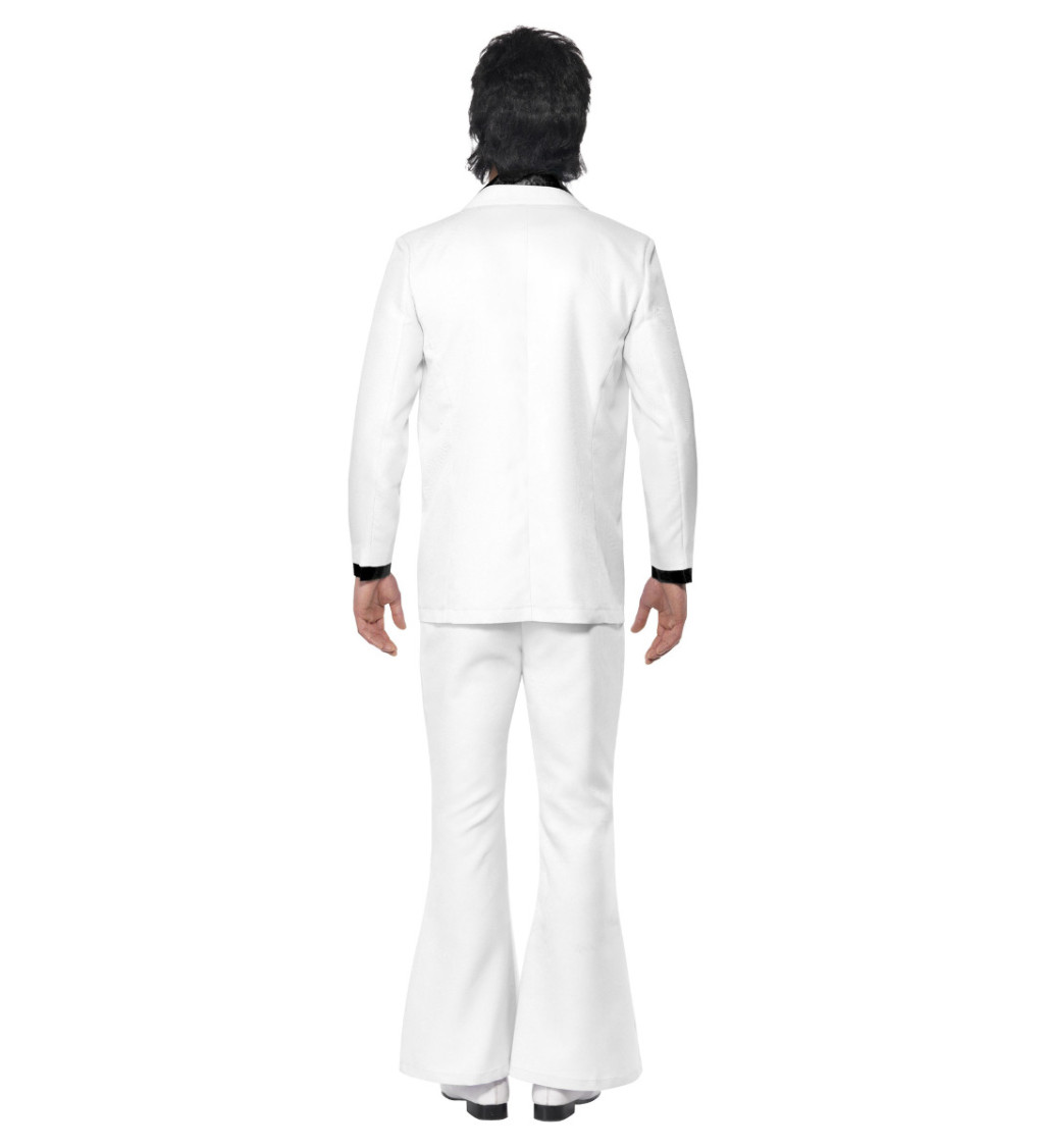 Kostým - Oblek 70. léta (bílo-černý)
