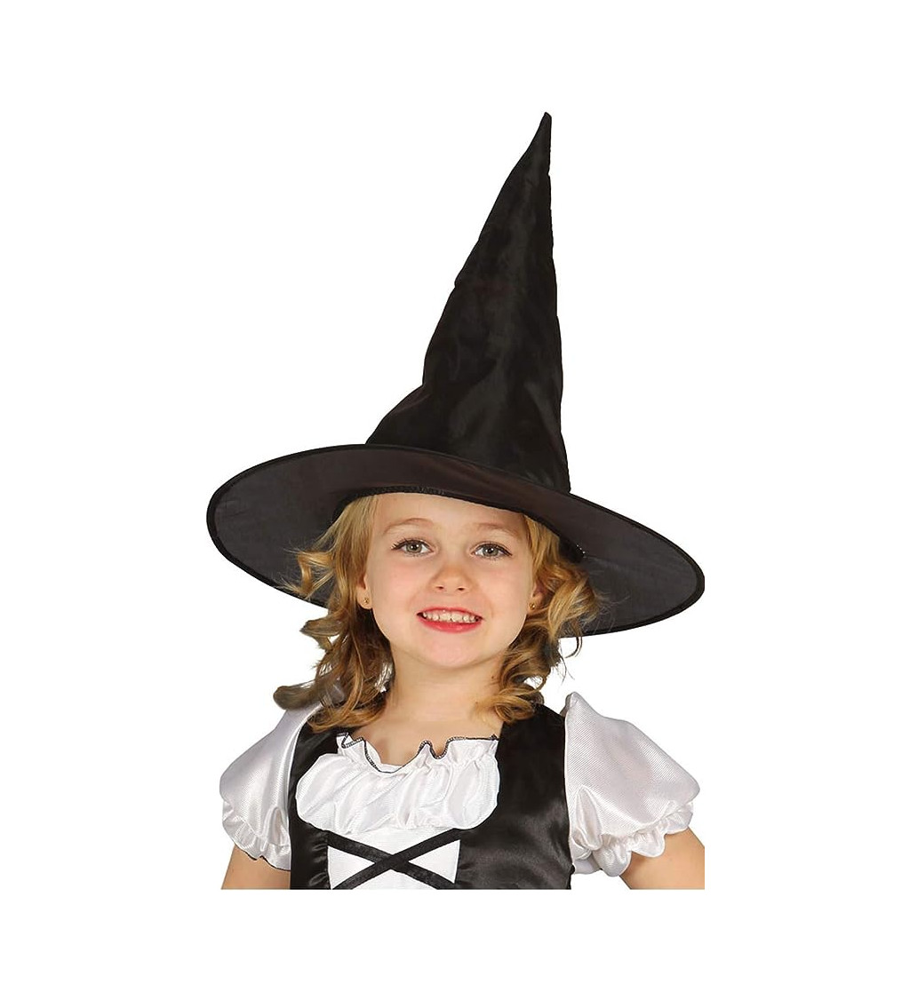 Dětský černý čarodějnický kloboukT - kids