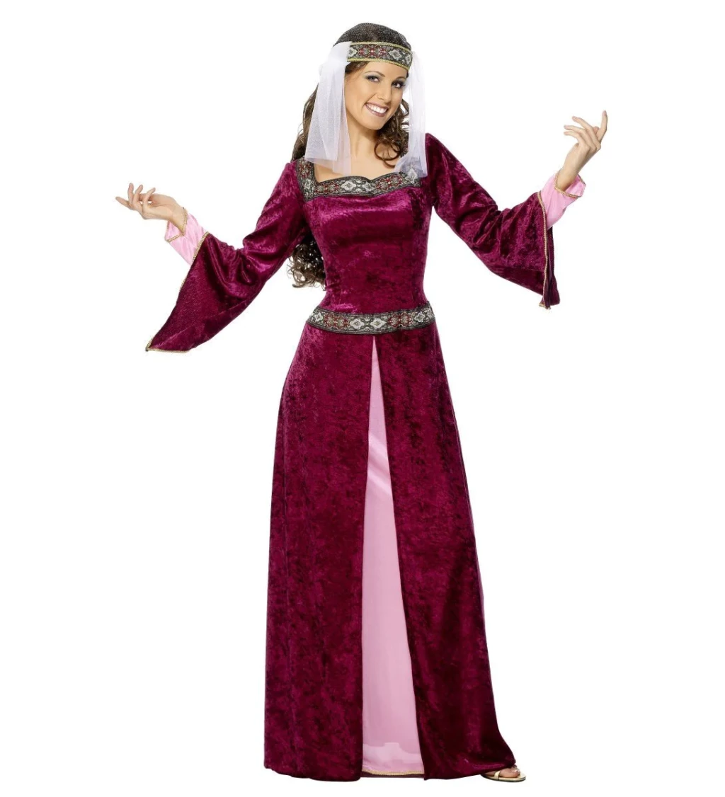 dámský kostým - růžová Královna