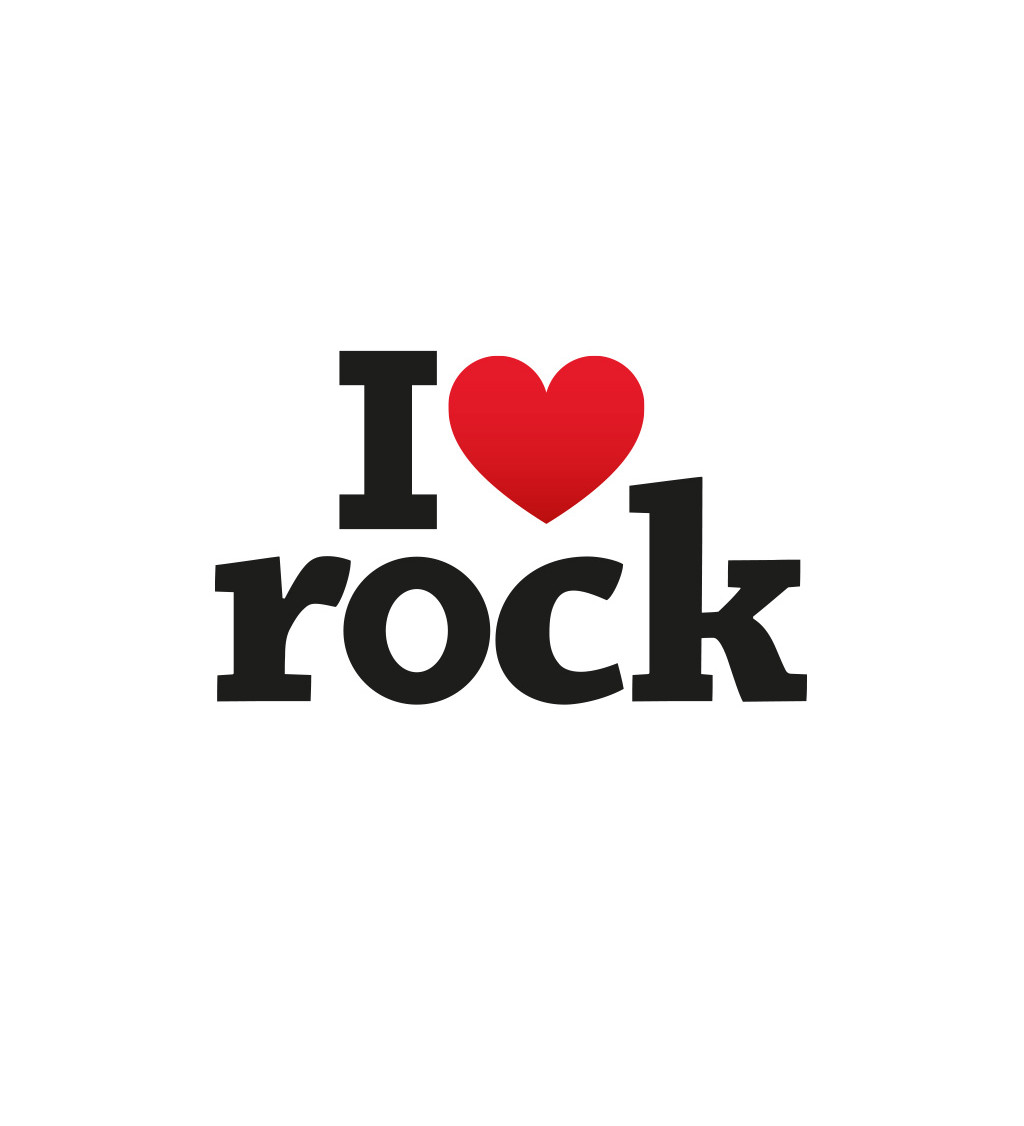 Dámské triko bílé - I love rock