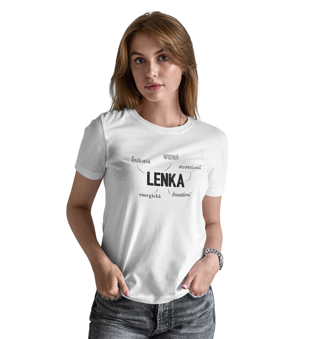 Dámské triko bílé - Lenka