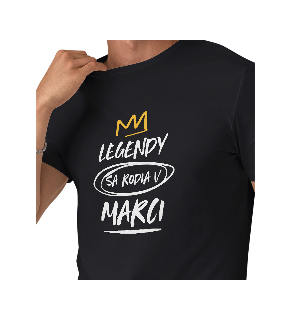 Pánské tričko černé - Legendy v marci