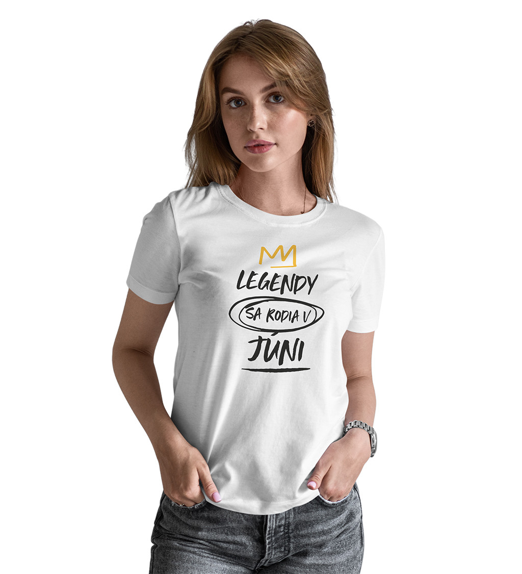 Dámské tričko bílé - Legendy v júni