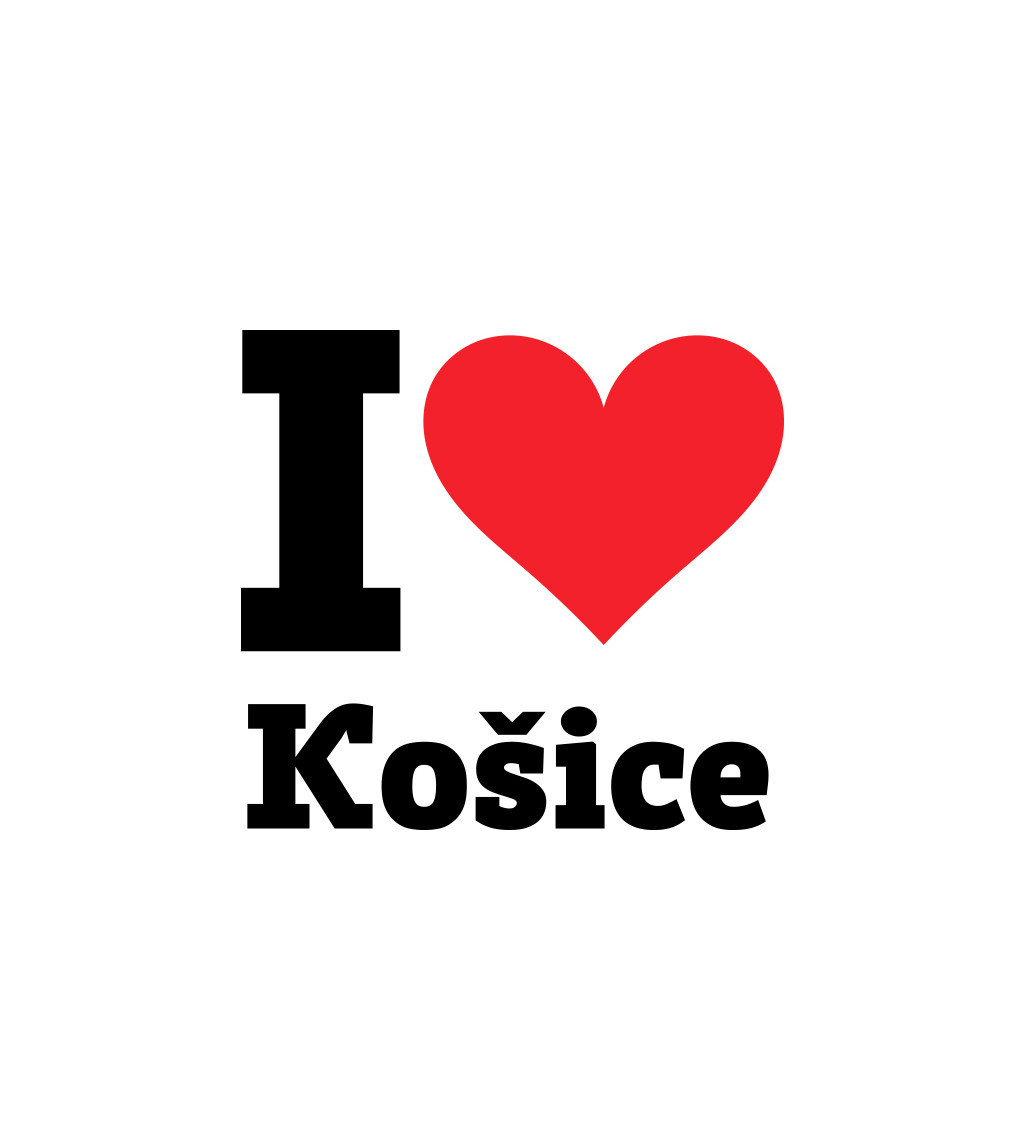 Pánské triko - I love Košice