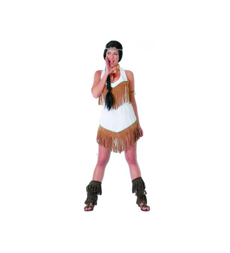 Dámský kostým - Bílá Indiánka