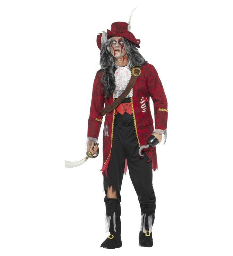 Kostým - zombie pirát kapitán