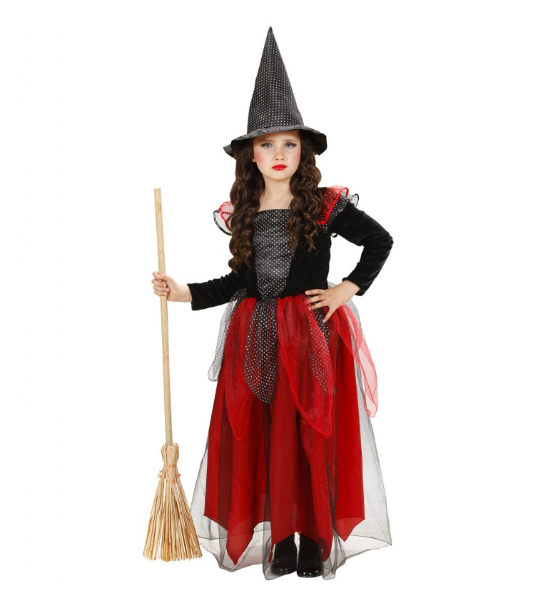 Kostým - červená čarodějka