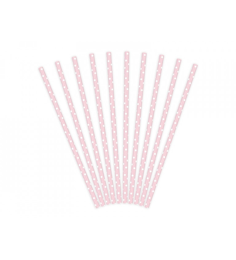 Brčka - pink puntíky