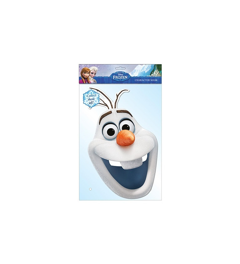 Frozen - papírová maska Olaf