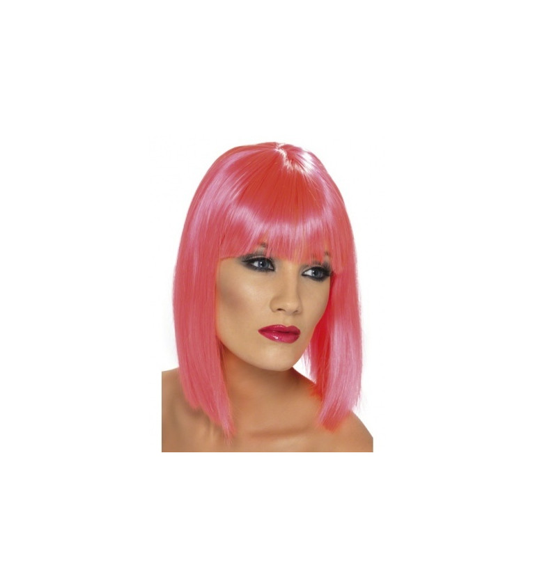 Dámská paruka Glam - růžová