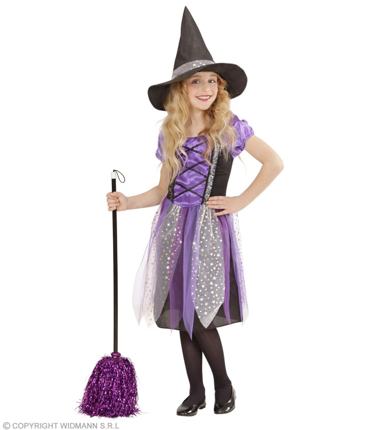 Kostým - fialová čarodějka