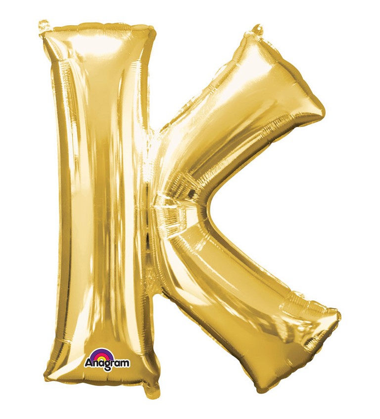 Zlatý fóliový balónek K