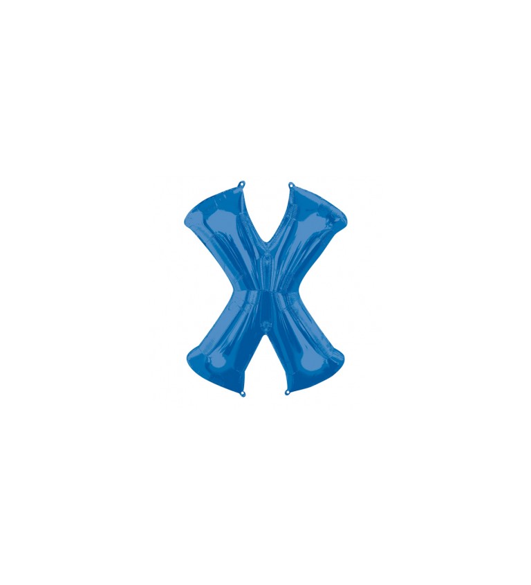 Modrý fóliový balónek X
