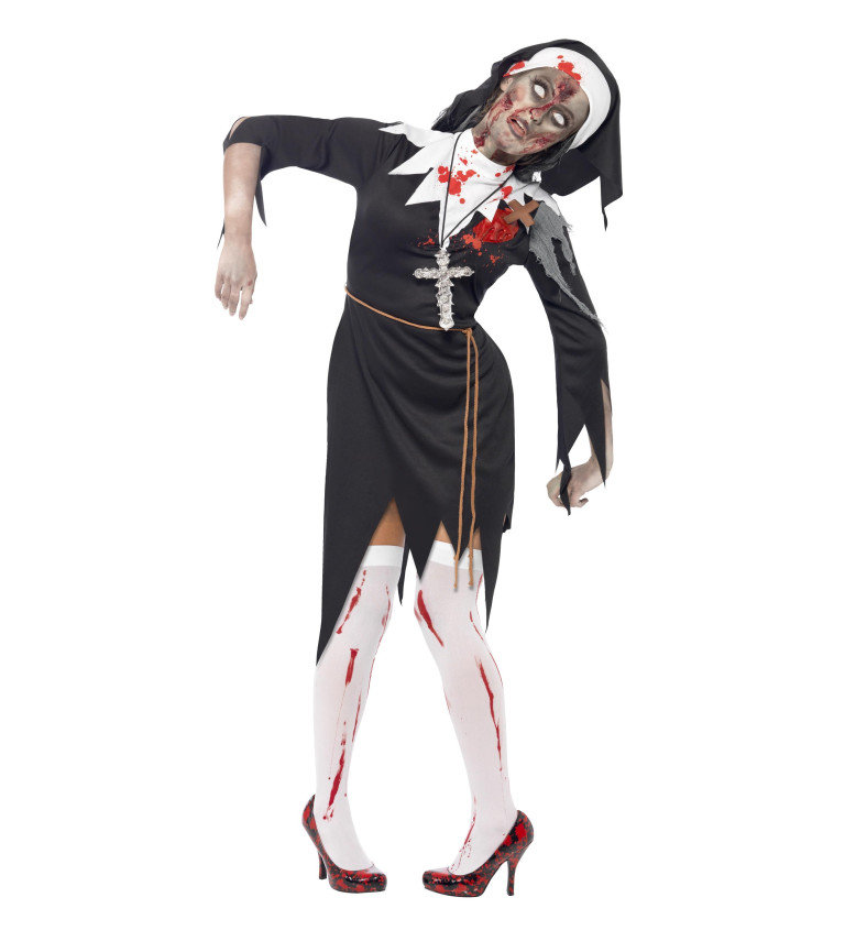 Dámský kostým - Zombie jeptiška