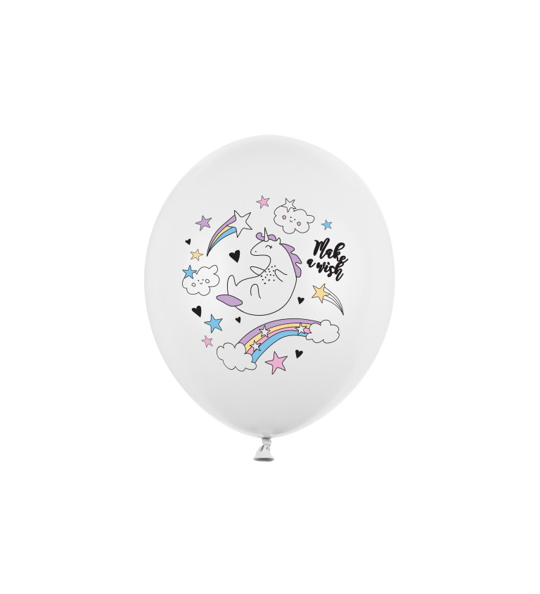 Latexové balónky Unicorn - 6 ks