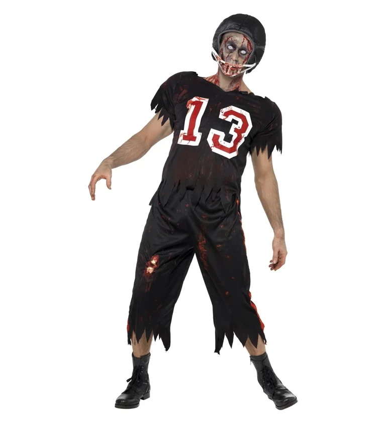 Kostým - Americký fotbalista zombie