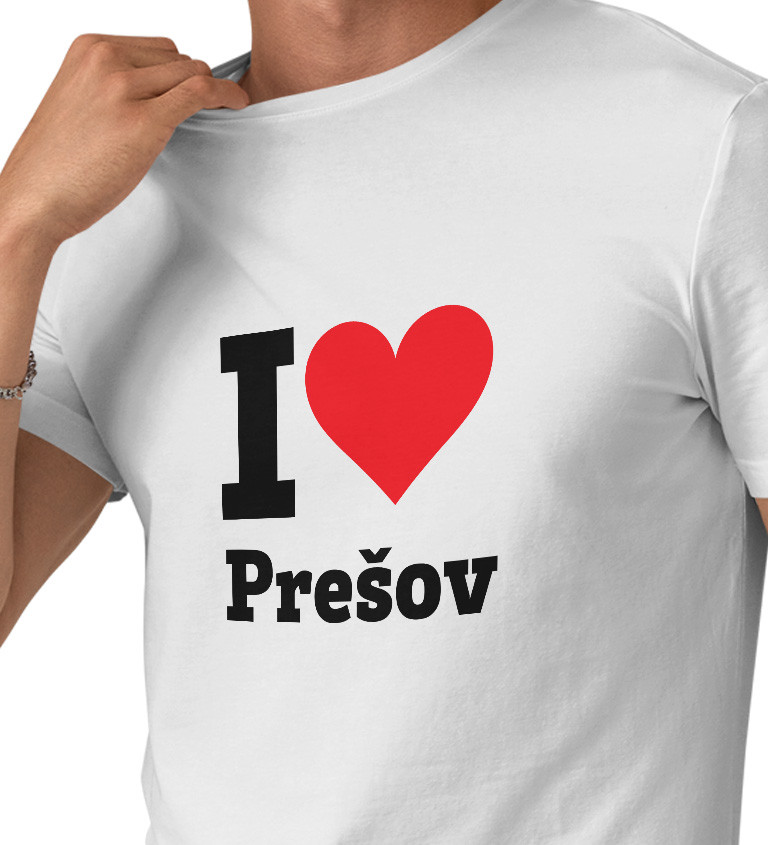Pánské triko - I love Prešov